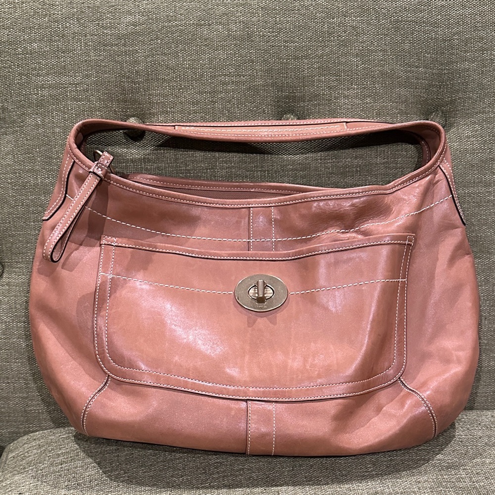 Vintage Coach Leather Shoulder Bag